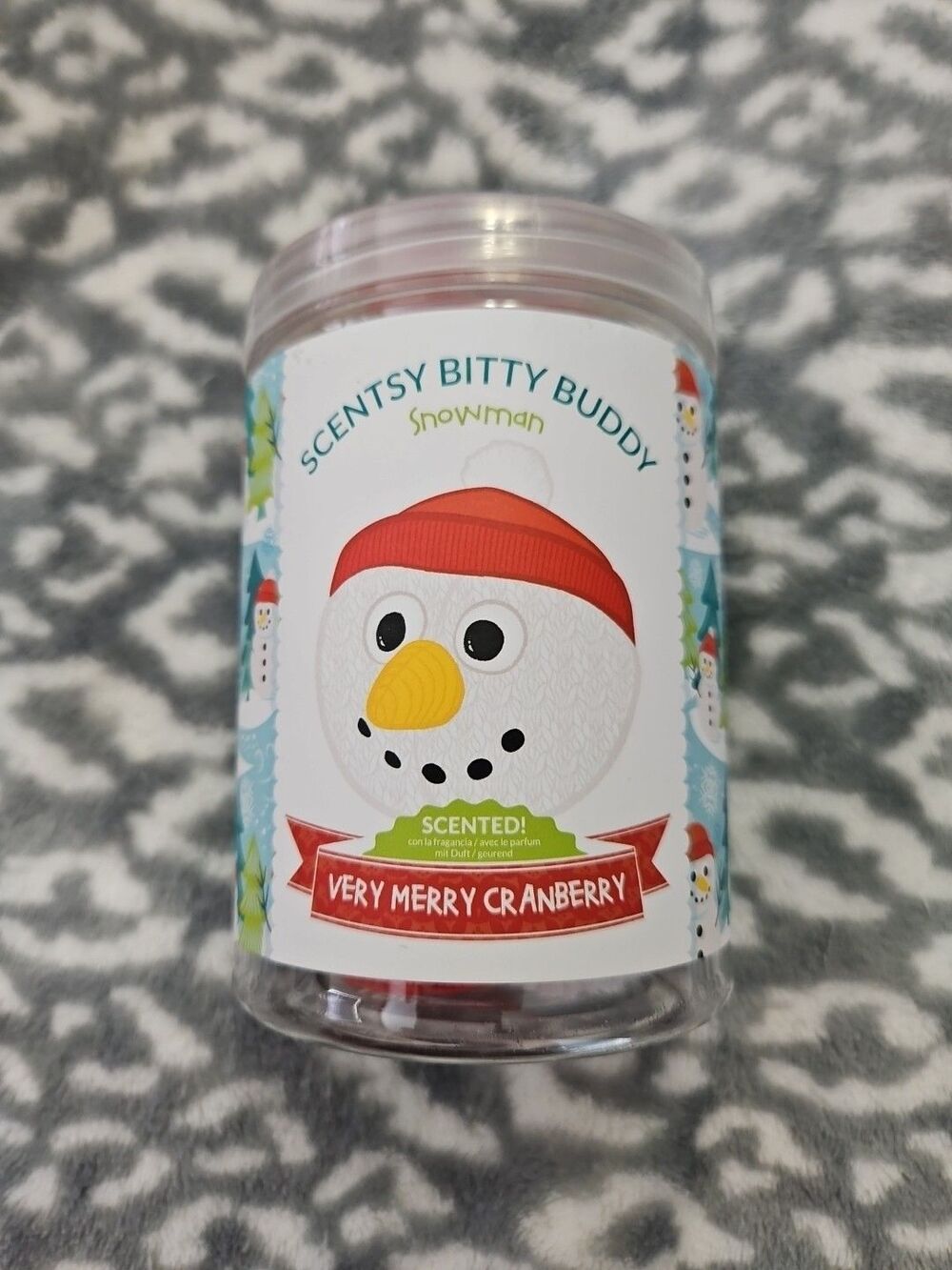 Scentsy ~ Bitty Buddy ~ “Snowman” ~ Very Merry Cranberry Scent ~ NEW